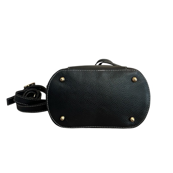 Divina Firenze Black Leather Bucket Bag - Picture 8 of 12